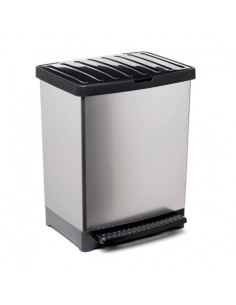 CUBO BASURA 25L TREND METALIZADO TATAY
