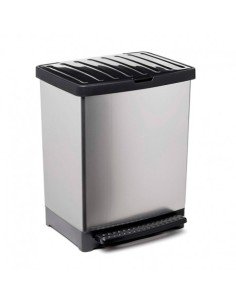 CUBO BASURA 25L TREND METALIZADO TATAY