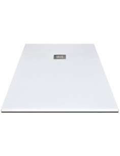 PLATO DUCHA NATURE CARGA MINERAL BLANCO 70X100X3