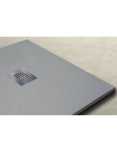 PLATO DUCHA NATURE CARGA MINERAL GRIS 80X120X3