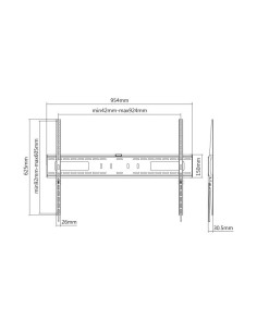 SOPORTE DE TELEVISION FIJO 60-100" LARRYHOUSE 2