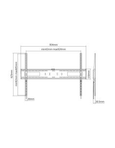 SOPORTE DE TELEVISION FIJO 60-100" LARRYHOUSE 2