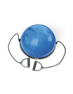 ***BAJA****BOSU CON EXTENSORES AZUL JOCCA