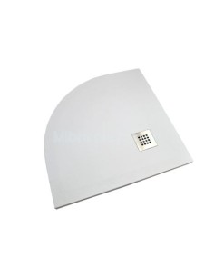 PLATO DUCHA CARGA MINERAL ANGULAR BLANCO 80X80X35 BT2209