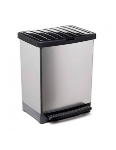 CUBO BASURA 25L TREND METALIZADO TATAY 2